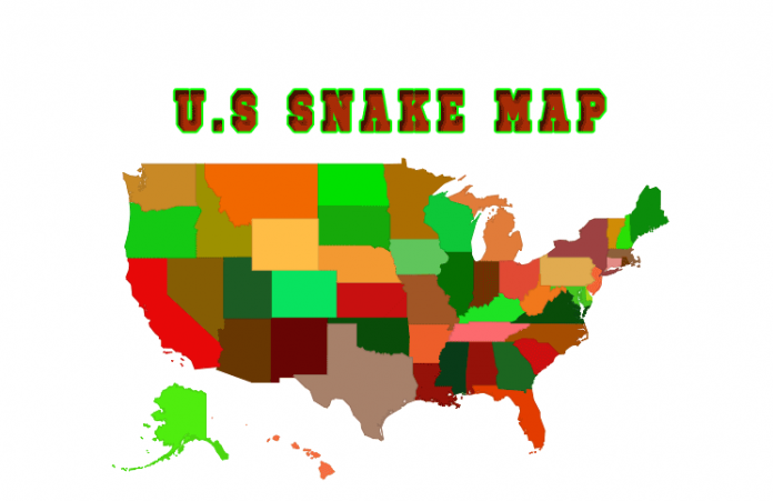 North American Snakes Map